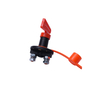 12V 24V Battery Master Disconnect Switch for Car Boat RV with Red Snap-On Protective Cover, Weatherproof Battery Kill Switch for Long-Term Vehicle Storage & Anti-Theft Protection