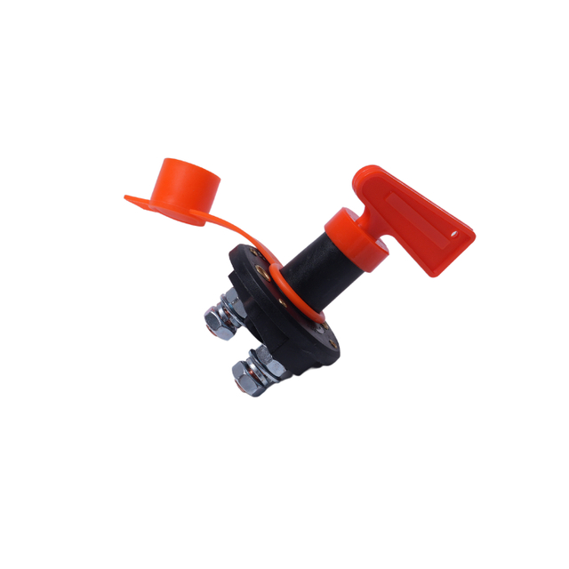 12V 24V Battery Master Disconnect Switch for Car Boat RV with Red Snap-On Protective Cover, Weatherproof Battery Kill Switch for Long-Term Vehicle Storage & Anti-Theft Protection